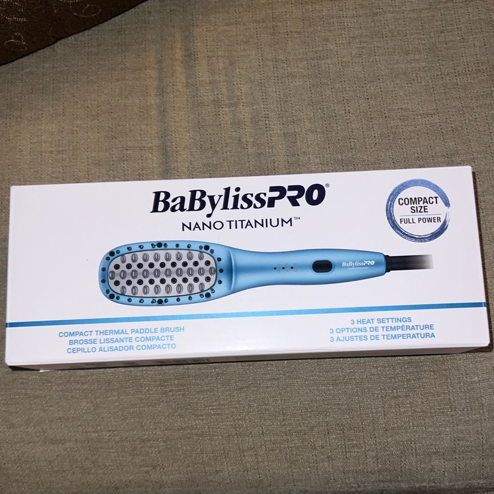 BABYLISSPRO® NANO TITANIUM™ COMPACT THERMAL PADDLE BRUSH